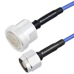 Low PIM N Male to 7/16 DIN Female LSZH Jacketed Cable 0.141 Formable Low PIM Coax and RoHS Compliant