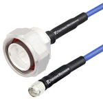 Low PIM SMA Male to 7/16 DIN Male LSZH Jacketed Cable 0.141 Formable Low PIM Coax and RoHS Compliant