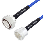 Low PIM N Male to 7/16 DIN Female LSZH Jacketed Cable 0.250 Formable Low PIM Coax and RoHS Compliant