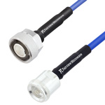 Low PIM 4.1/9.5 Mini DIN Male to 4.1/9.5 Mini DIN Female LSZH Jacketed Cable 0.141 Formable Low PIM Coax and RoHS Compliant