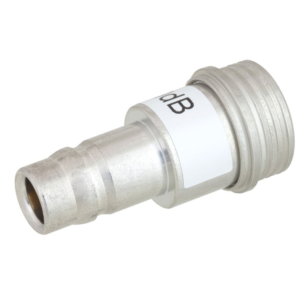 0 dB Fixed Attenuator QN Male To QN Female Up To 3 GHz Rated To 1 Watt