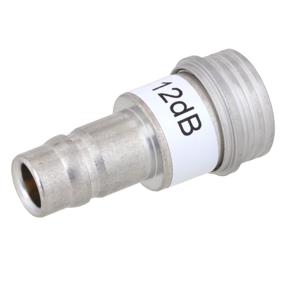 12 dB Fixed Attenuator QN Male To QN Female Up To 3 GHz Rated To 1 Watt