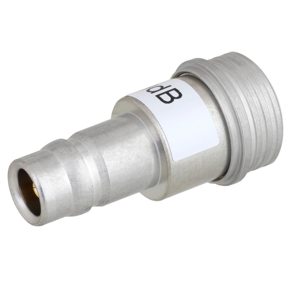 18 dB Fixed Attenuator QN Male To QN Female Up To 3 GHz Rated To 1 Watt