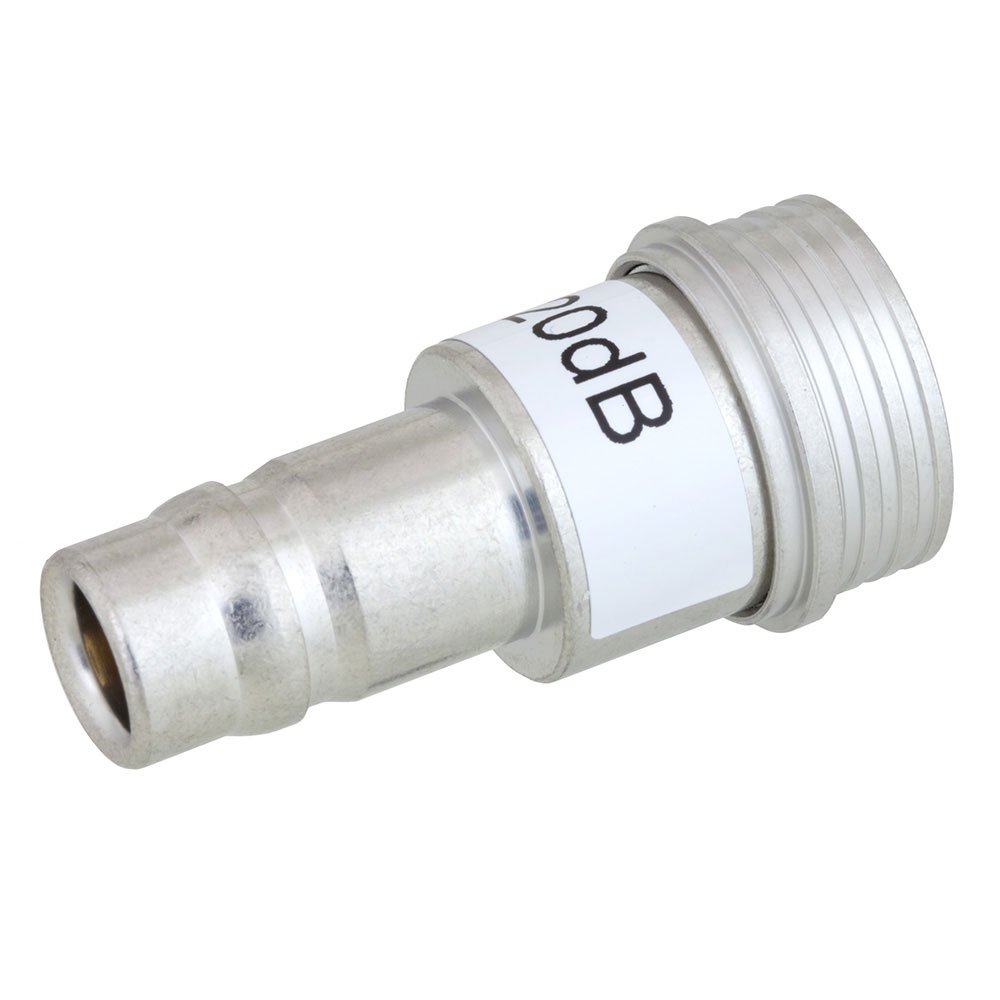 20 dB Fixed Attenuator QN Male To QN Female Up To 3 GHz Rated To 1 Watt