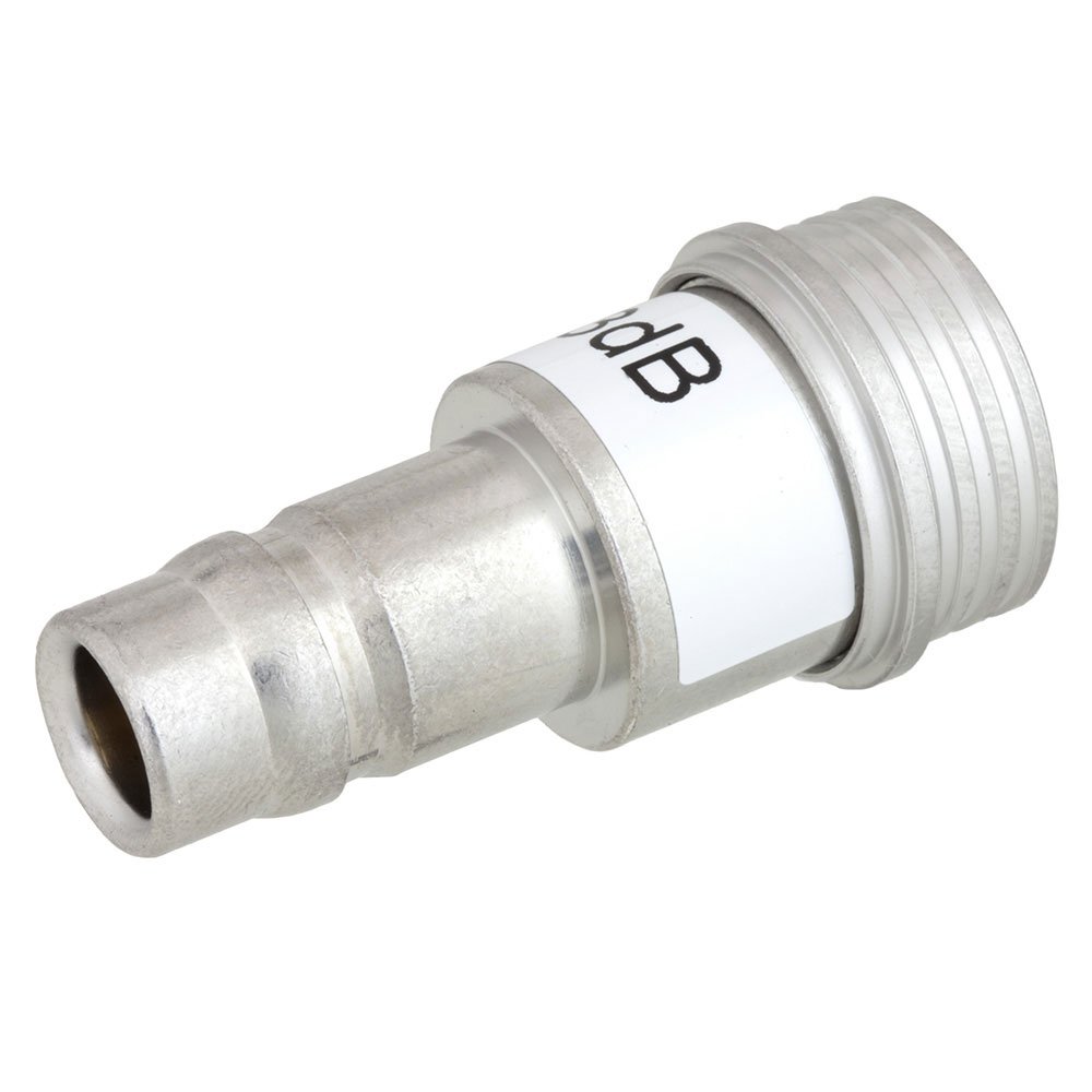 3 dB Fixed Attenuator QN Male To QN Female Up To 3 GHz Rated To 1 Watt