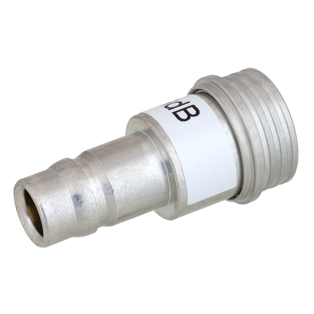 6 dB Fixed Attenuator QN Male To QN Female Up To 3 GHz Rated To 1 Watt