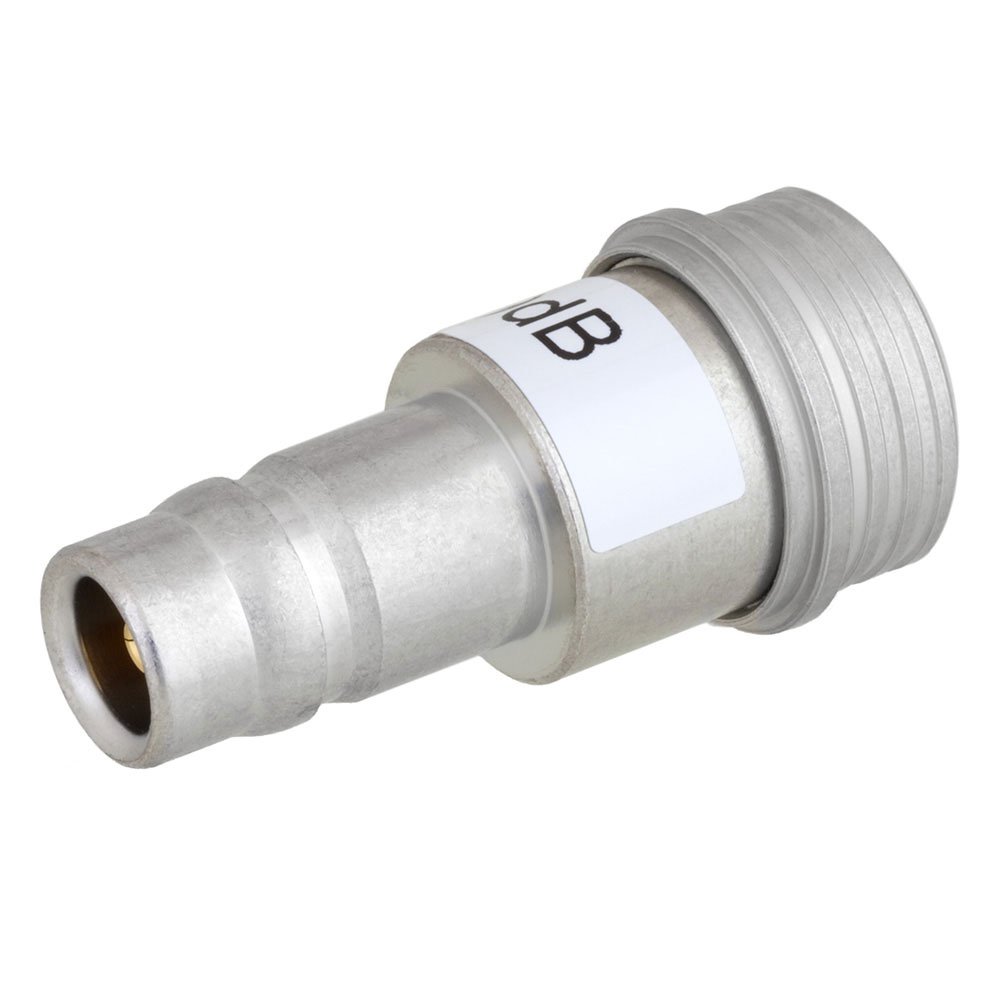 9 dB Fixed Attenuator QN Male To QN Female Up To 3 GHz Rated To 1 Watt