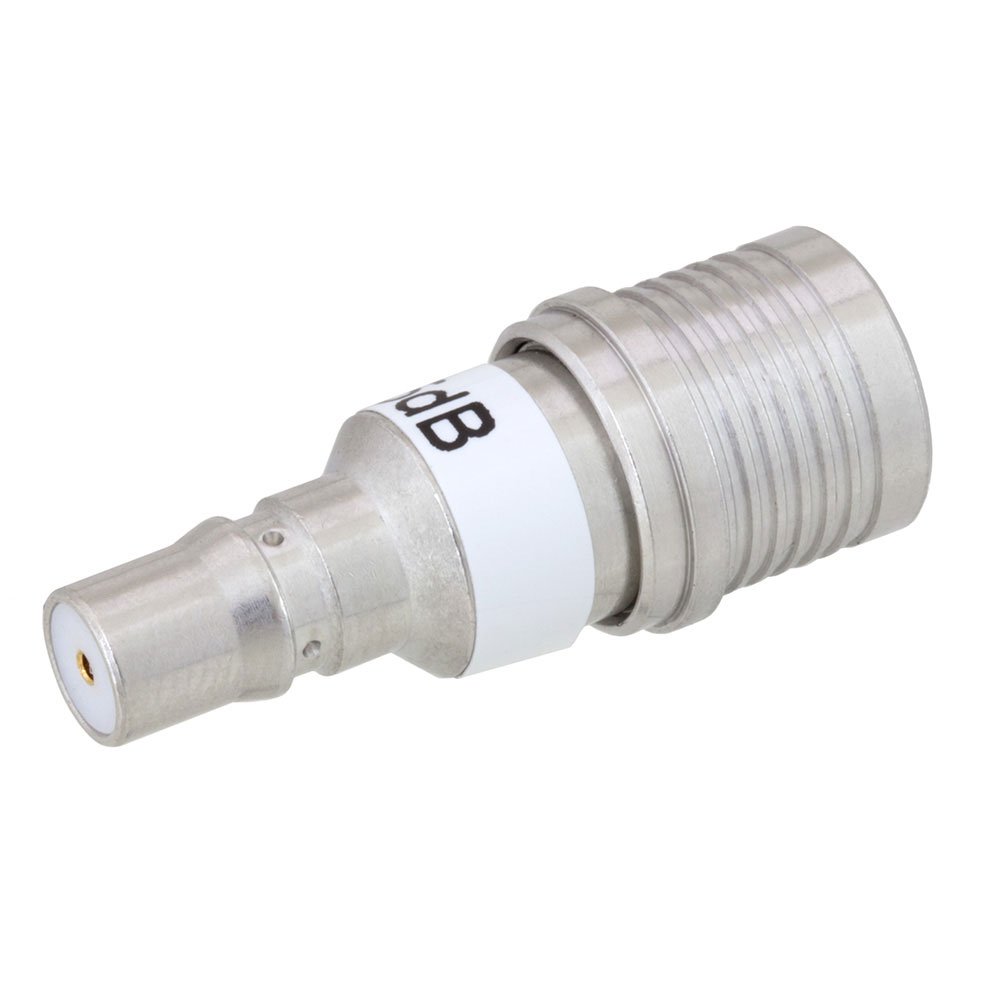 15 dB Fixed Attenuator QMA Male To QMA Female Up To 6 GHz Rated To 1 Watt