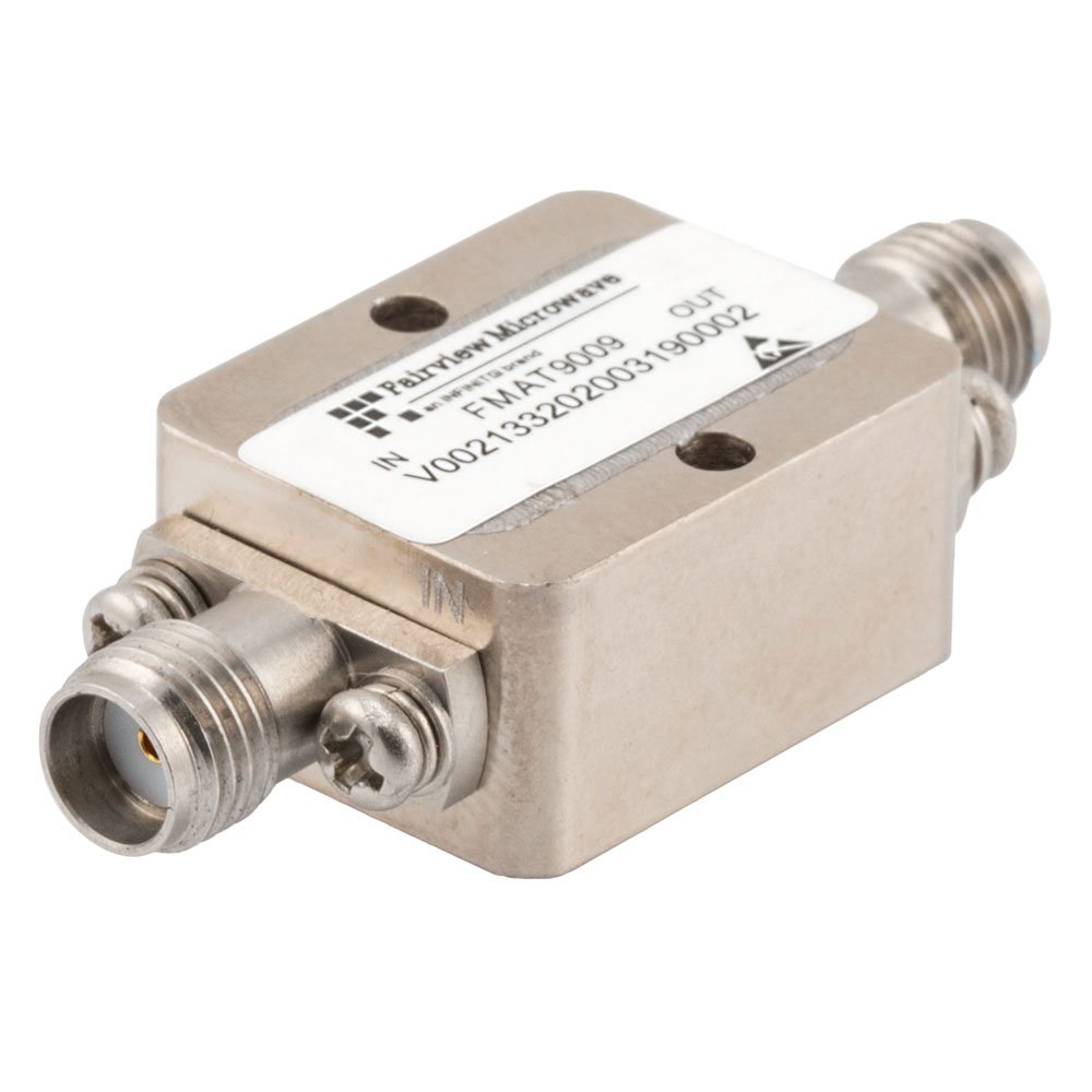 Positive Slope Equalizer, 2 GHz to 12 GHz, 8 dB Fixed Equalizing Value, 1.5 dB Loss, Field Replaceable SMA