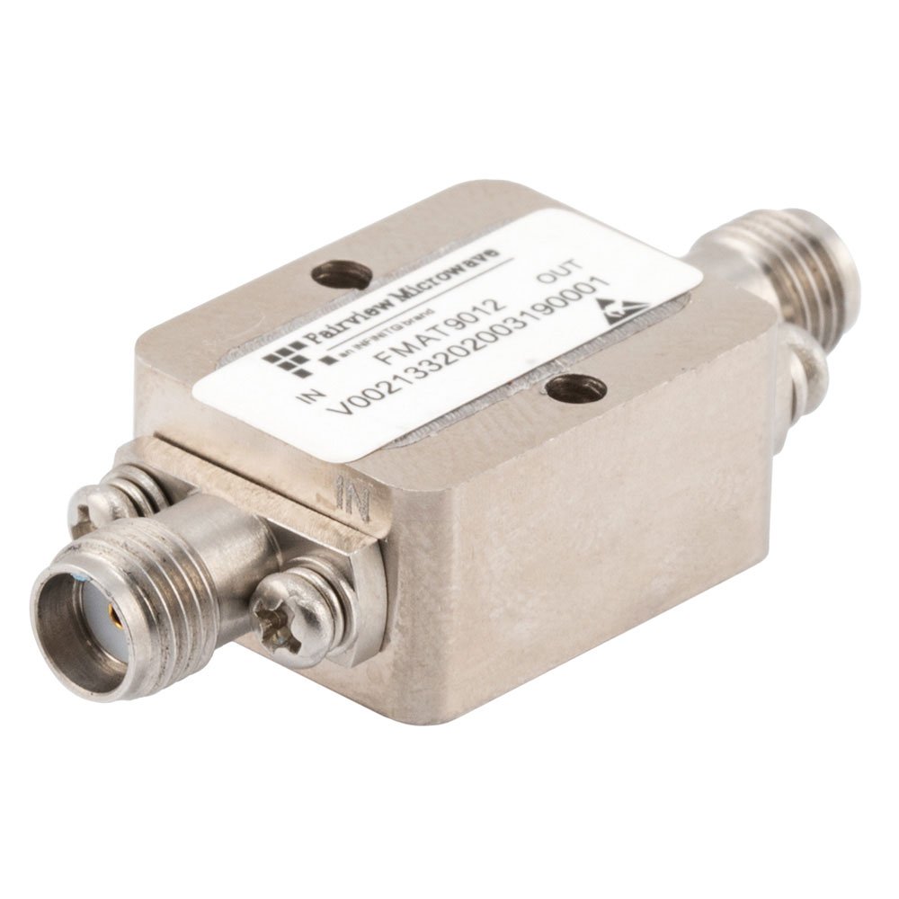 Positive Slope Equalizer, 6 GHz to 18 GHz, 6 dB Fixed Equalizing Value, 2 dB Loss, Max Pin +30 dBm, Field Replaceable SMA