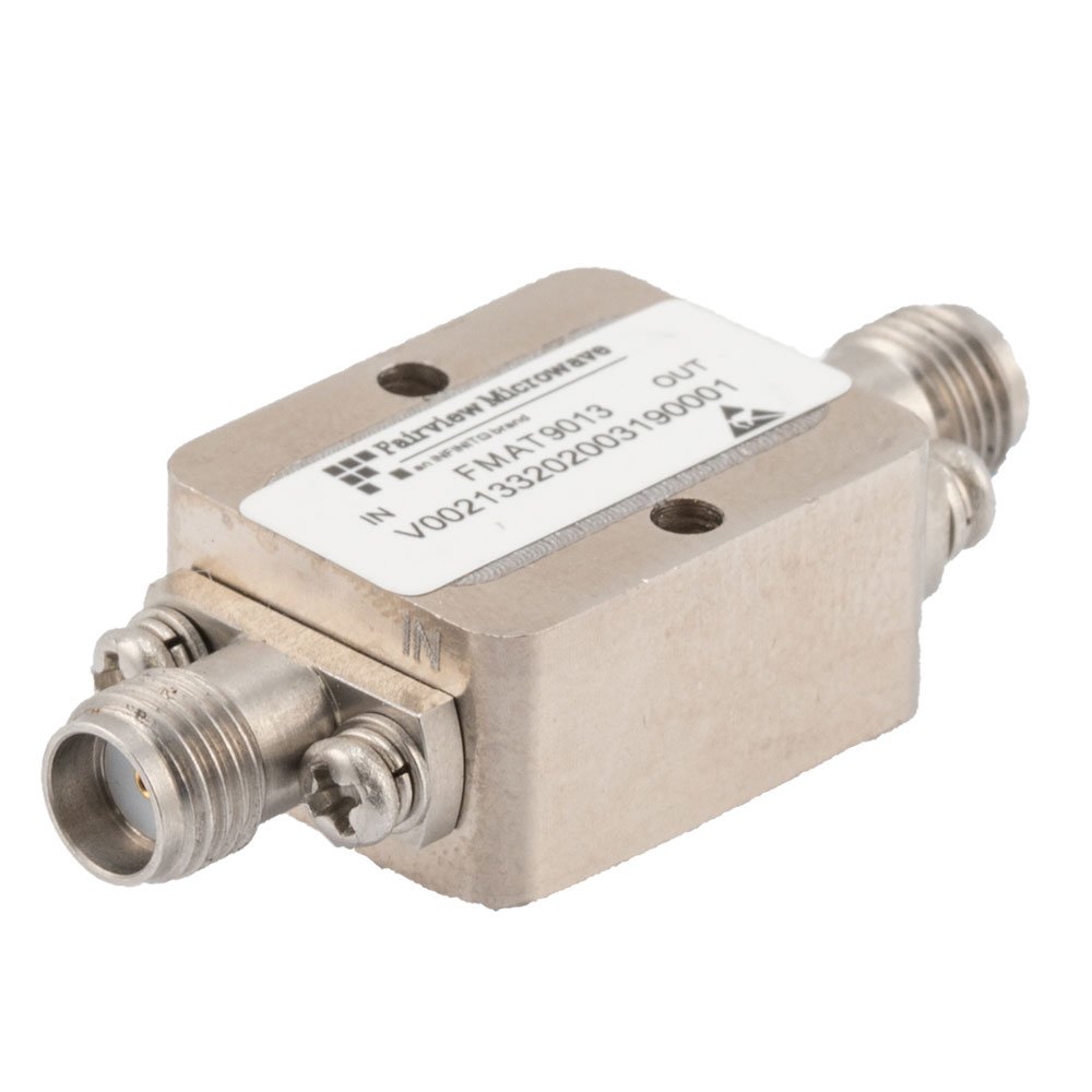 Positive Slope Equalizer, 6 GHz to 18 GHz, 8 dB Fixed Equalizing Value, 1.5 dB Loss, Field Replaceable SMA
