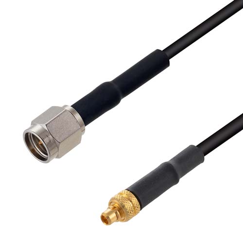 Low Loss Sma Male To Mmcx Plug Cable Lmr 100 Coax In 36 Inch 