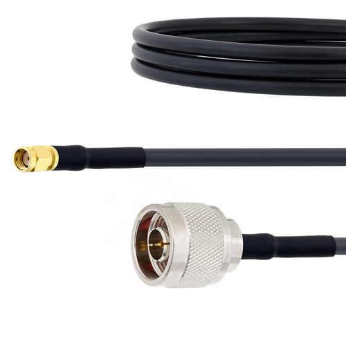 Low Loss Rp Sma Male To N Male Cable Lmr Uf Coax In Inch