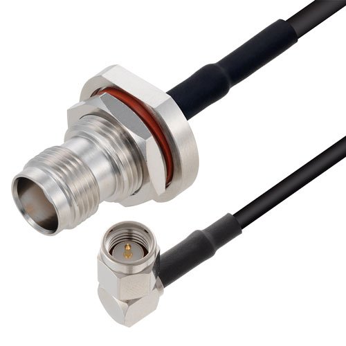 Low Loss Ra Sma Male To Tnc Female Bulkhead Cable Lmr 100 Coax 