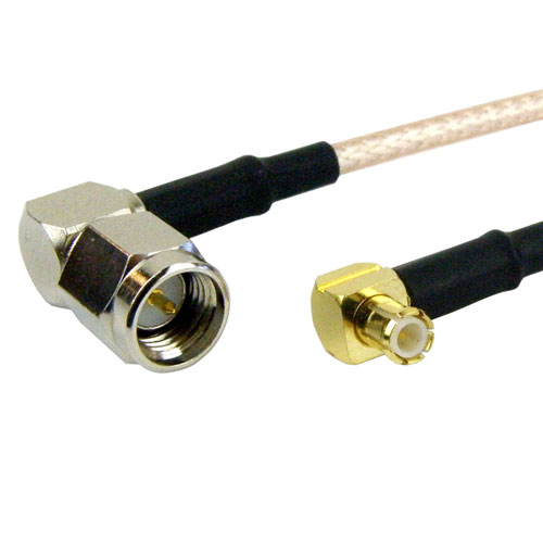 Ra Sma Male Plug To Ra Mcx Plug Male Cable M17 113 Rg316 Coax Up To 3 Ghz 1 35 Vswr In 60 Inch