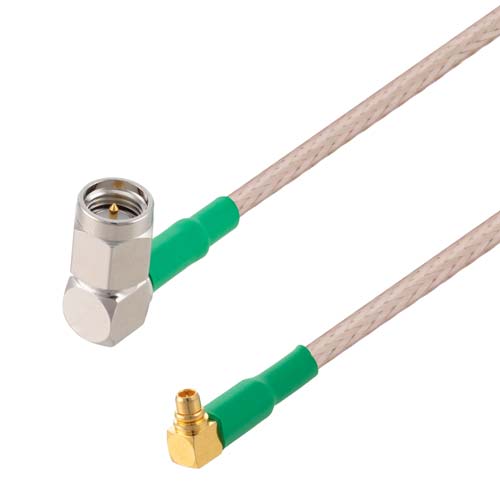 Ra Sma Male To Ra Mmcx Plug Cable Rg Coax In Inch With Lf Solder