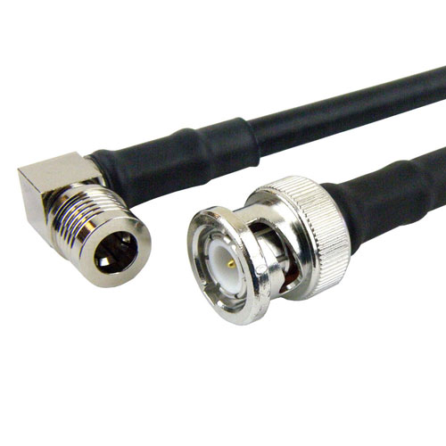 Low Loss Bnc Male To Ra Qma Male Cable Lmr 240 Coax In 24 Inch With Times Microwave Connectors 