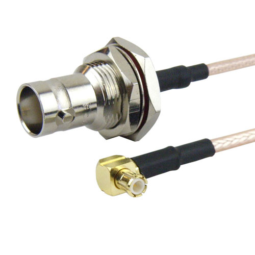 Ra Mcx Plug Male To Bnc Female Jack Bulkhead Cable Rg316 Coax Up To 3 Ghz In 12 Inch 9637