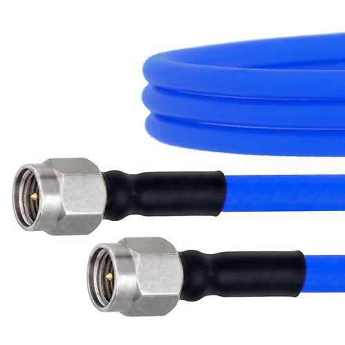 SMA Male to SMA Male Cable FM141FLEX Coax in 12 Inch with LF Solder