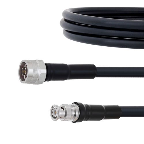 N Male To Bnc Male Cable Lmr 400 Uf Coax In 12 Inch With Times Microwave Connectors With Lf Solder 7773