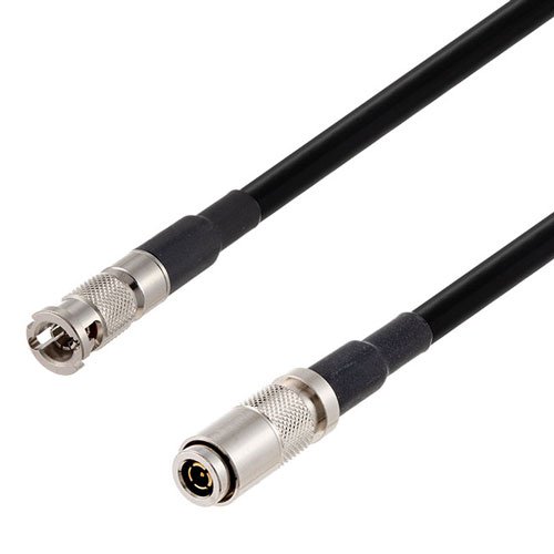 12g Sdi 75 Ohm Hd-bnc Male To 75 Ohm 1.0 2.3 Male Cable 75 Ohm 4855r-bk 