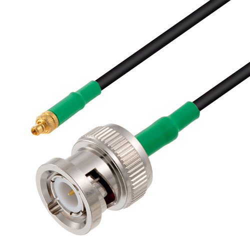 Low Loss Mmcx Plug To Bnc Male Cable Lmr 100 Coax In 100 Cm With Lf Solder 