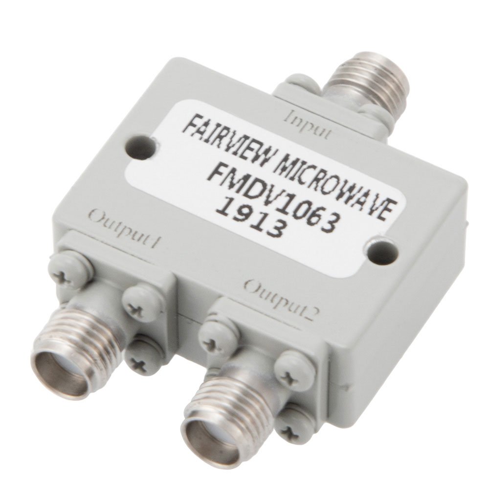 2 Way Power Divider SMA Interface from 15 GHz to 26.5 GHz Rated at 20 Watts