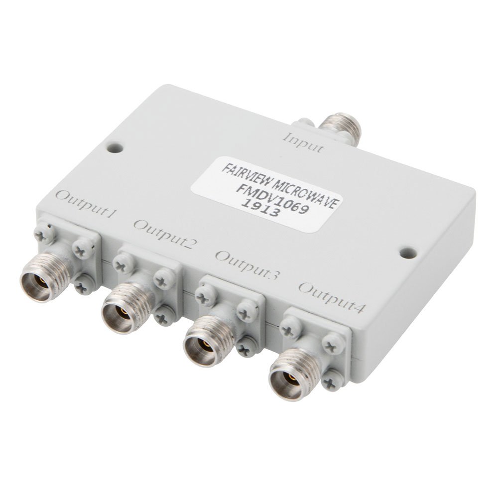 4 Way Power Divider 2.92mm Interface from 18 GHz to 40 GHz Rated at 20 Watts