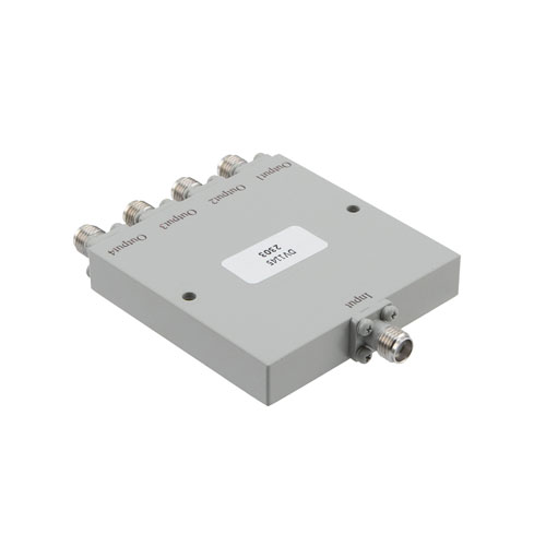 4 Way Power Divider SMA Connectors From 12 GHz to 18 GHz Rated at 30 Watts