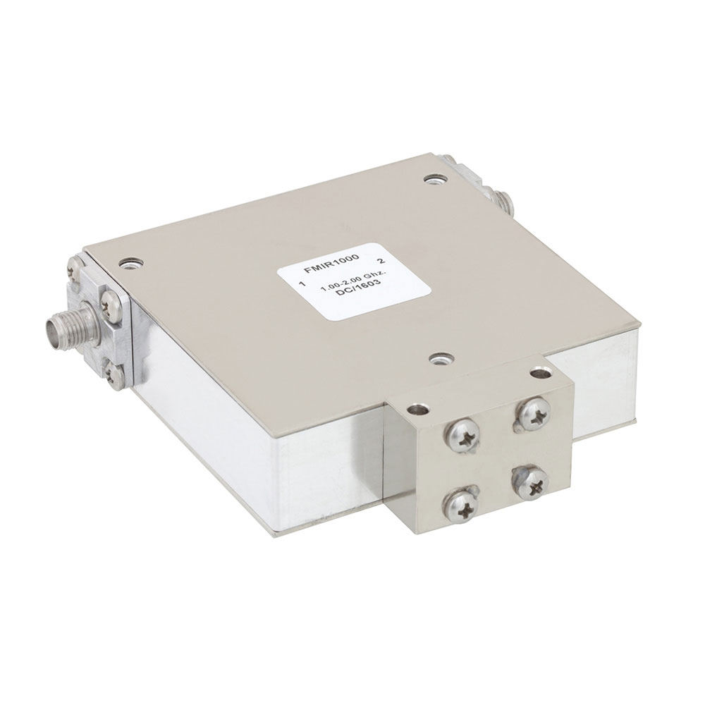 High Power Isolator With 18 dB Isolation From 1 GHz to 2 GHz, 50 Watts And SMA Female