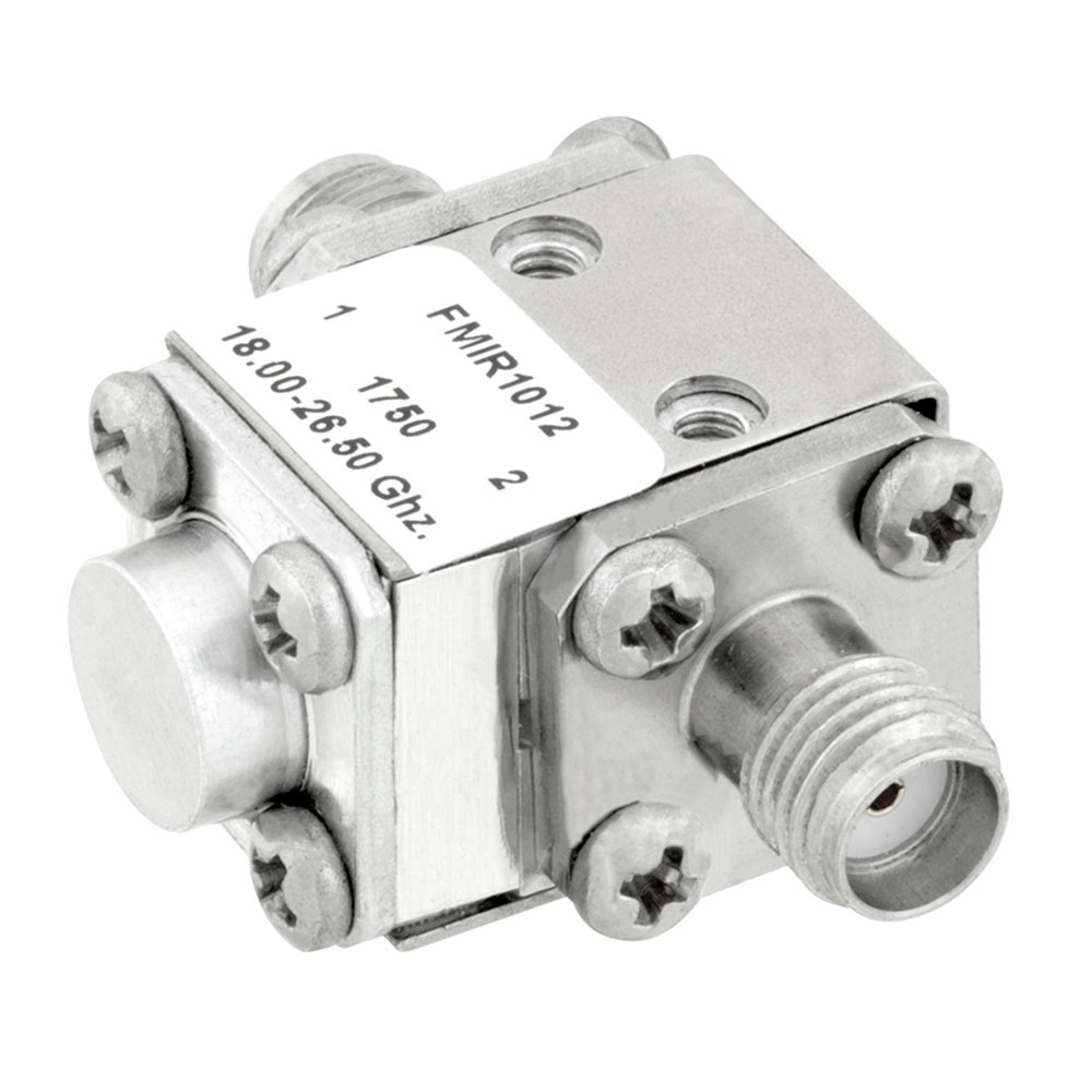 Dual Junction Isolator With 36 dB Isolation From 1 GHz to 2 GHz, 10 Watts And SMA Female