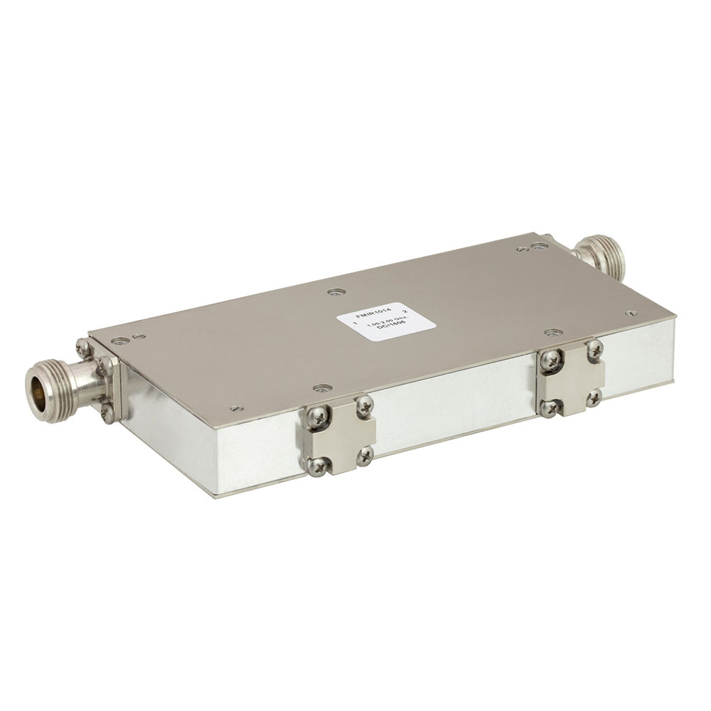 Dual Junction Isolator With 40 dB Isolation From 1.7 GHz to 2.2 GHz, 10 Watts And SMA Female