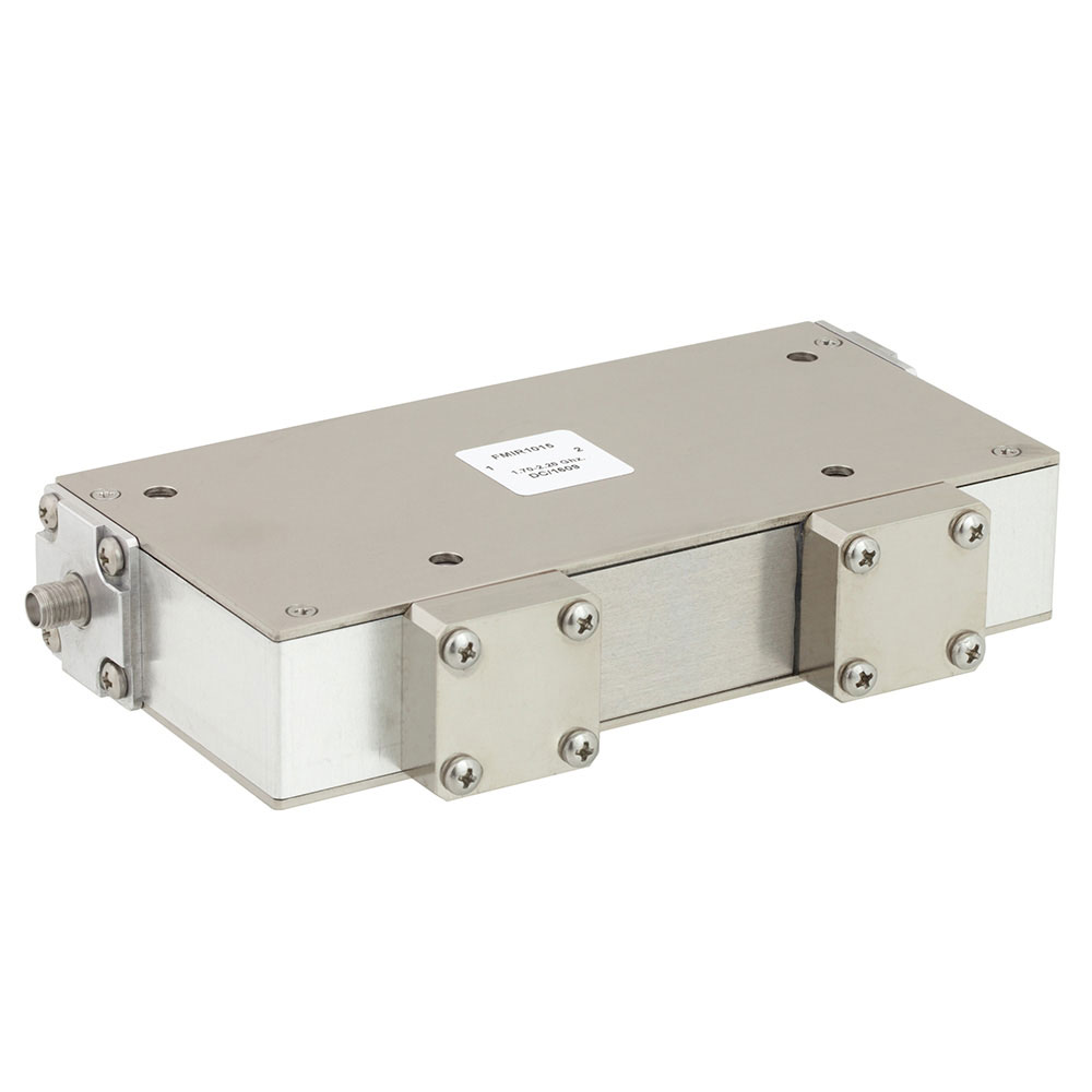 Dual Junction Isolator With 40 dB Isolation From 1.7 GHz to 2.2 GHz, 10 Watts And N Female