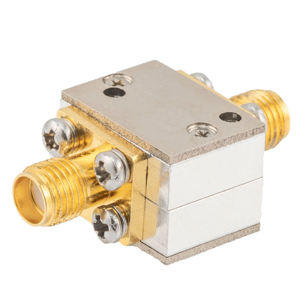 Isolator with 20 dB Isolation from 12 GHz to 18 GHz, 10 Watts and SMA Female