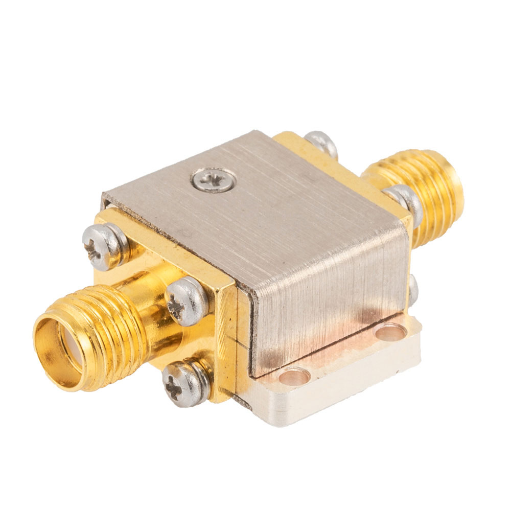 Isolator with 10 dB Isolation from 6 GHz to 18 GHz, 10 Watts and SMA Female