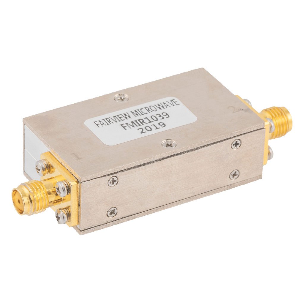 Isolator with 12 dB Isolation from 2 GHz to 6 GHz, 10 Watts and SMA Female