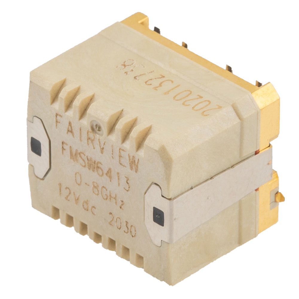 SPDT Latching DC to 8 GHz Electro-Mechanical Relay Switch, Hot Switching, up to 40W, 12V, 5M Lifecycles, SMT