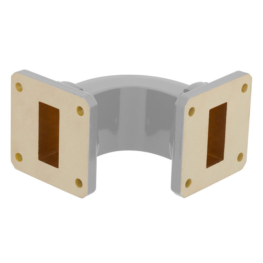 WR-112 Waveguide E-Bend Commercial Grade Using UG-51/U Flange With a 7.05 GHz to 10 GHz Frequency Range
