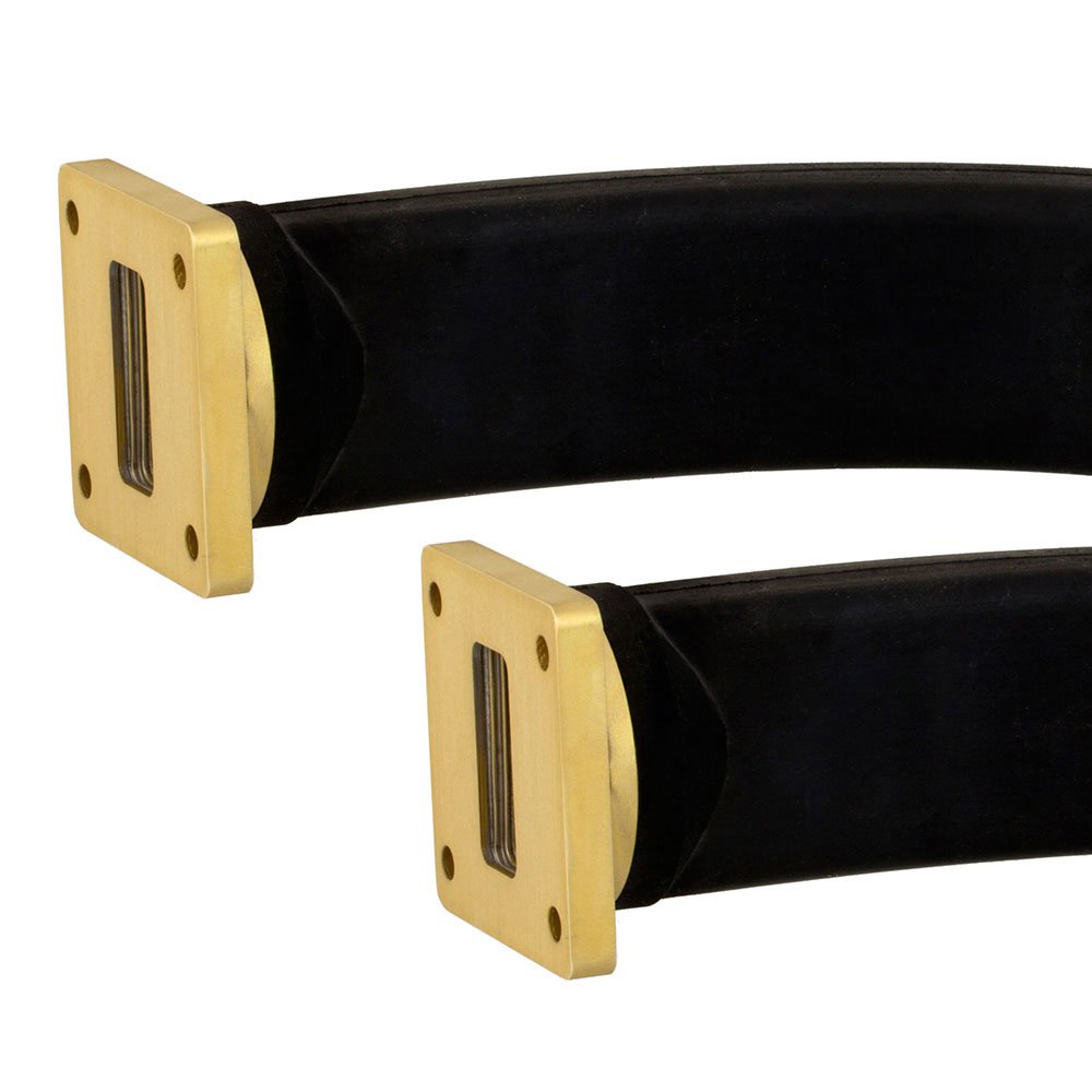 WR-112 Seamless Flexible Waveguide in 12 Inch Using UG-51/U Square Cover Flange With a 7.05 GHz to 10 GHz Frequency Range