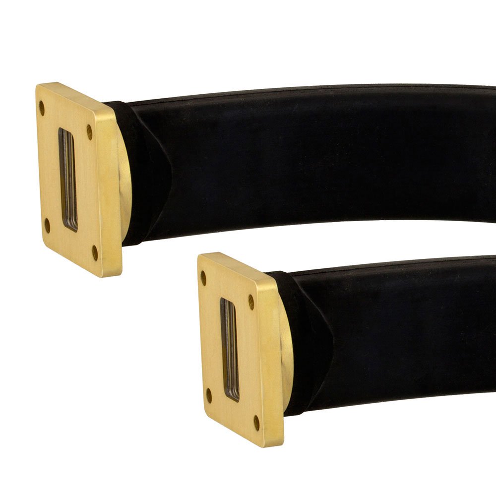 WR-112 Seamless Flexible Waveguide in 36 Inch Using UG-51/U Square Cover Flange With a 7.05 GHz to 10 GHz Frequency Range
