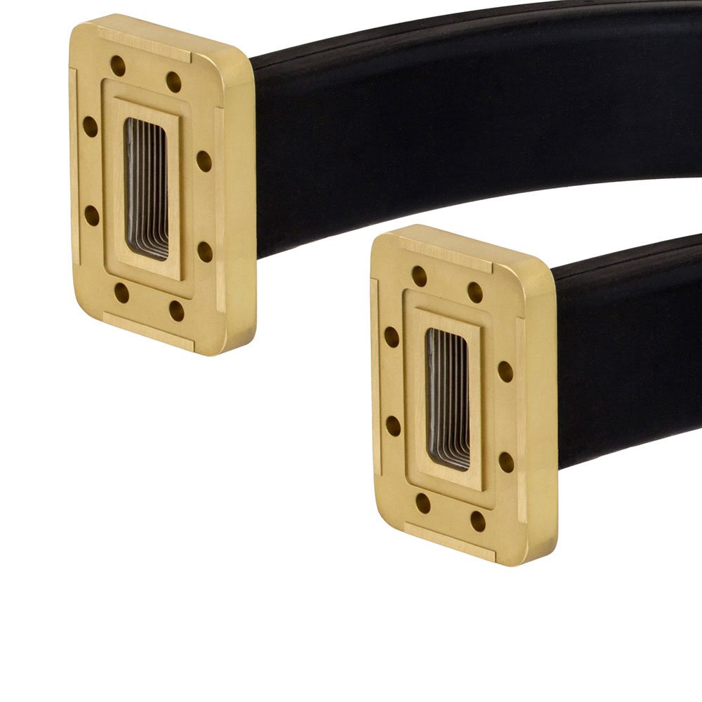 WR-112 Seamless Flexible Waveguide in 24 Inch Using CPR-112G Flange With a 7.05 GHz to 10 GHz Frequency Range