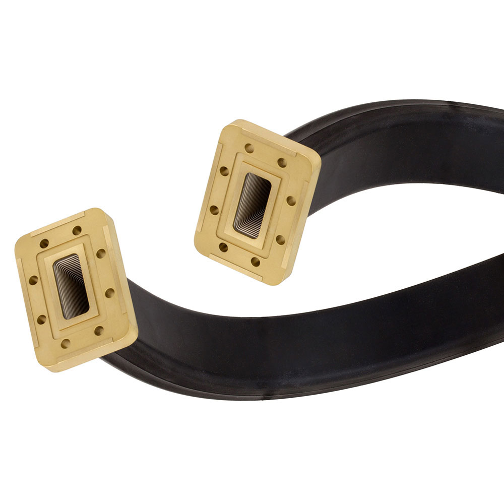 WR-112 Twistable Flexible Waveguide in 12 Inch Using CPR-112G Flange With a 7.05 GHz to 10 GHz Frequency Range