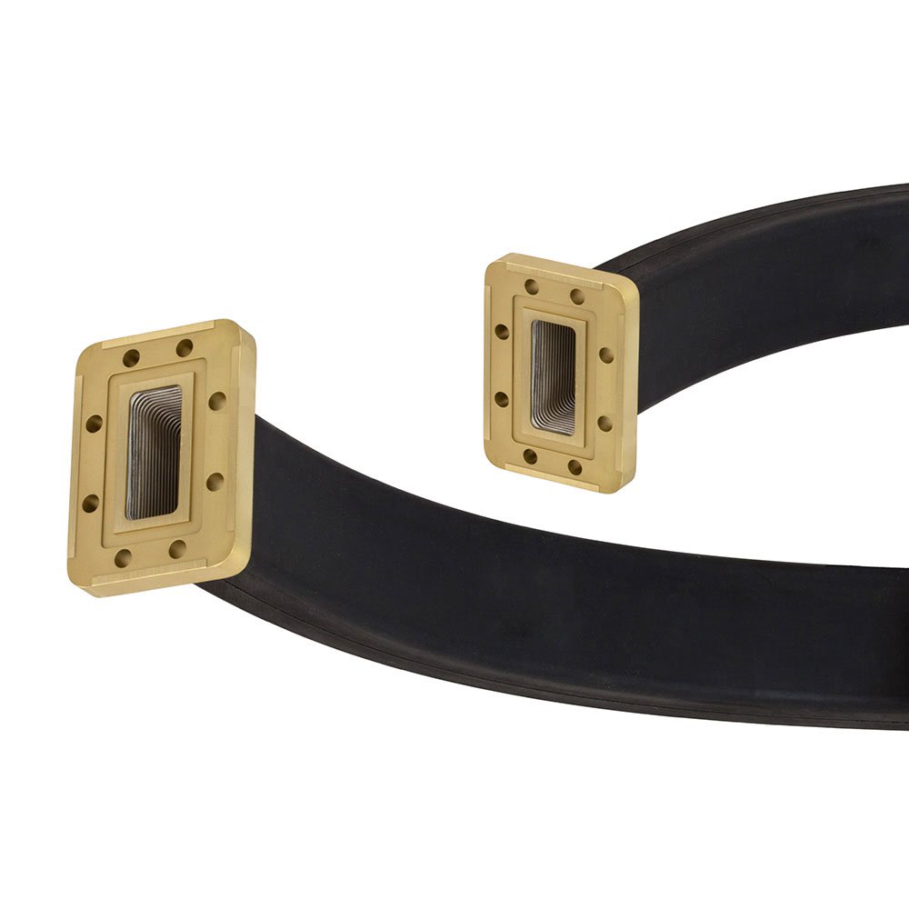 WR-137 Twistable Flexible Waveguide in 12 Inch Using CPR-137G Flange With a 5.85 GHz to 8.2 GHz Frequency Range