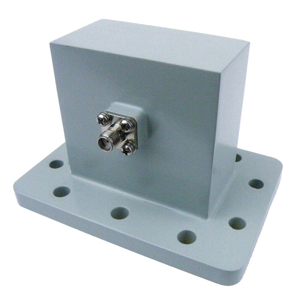 WR-229 to SMA Female Waveguide to Coax Adapter UDR40 Flange With 3.3 GHz to 4.9 GHz Frequency Range