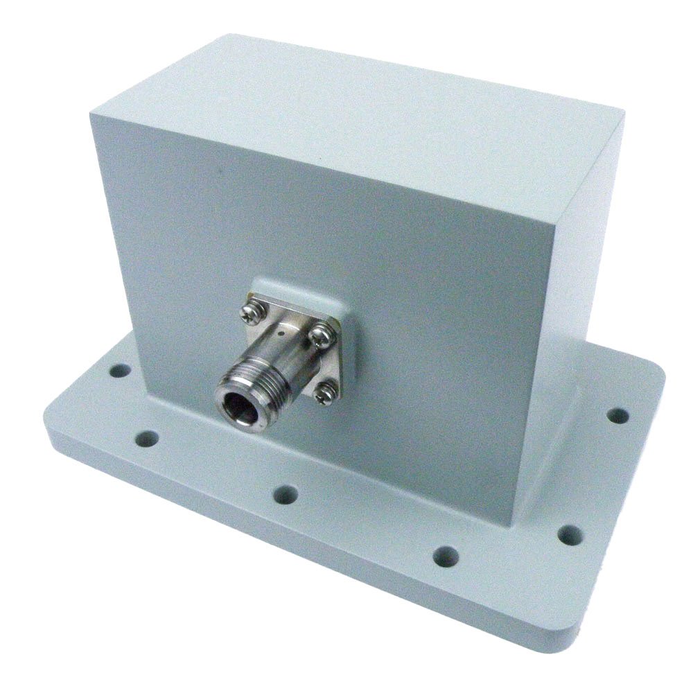 WR-430 to N Female Waveguide to Coax Adapter UDR22 Flange With 1.7 GHz to 2.6 GHz Frequency Range For L-S Band