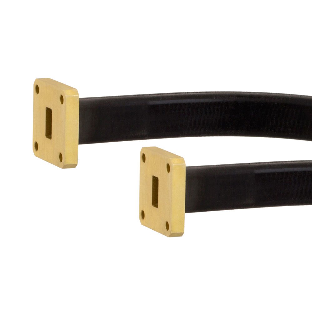 WR-51 Seamless Flexible Waveguide in 36 Inch Using Square Cover Flange With a 15 GHz to 22 GHz Frequency Range