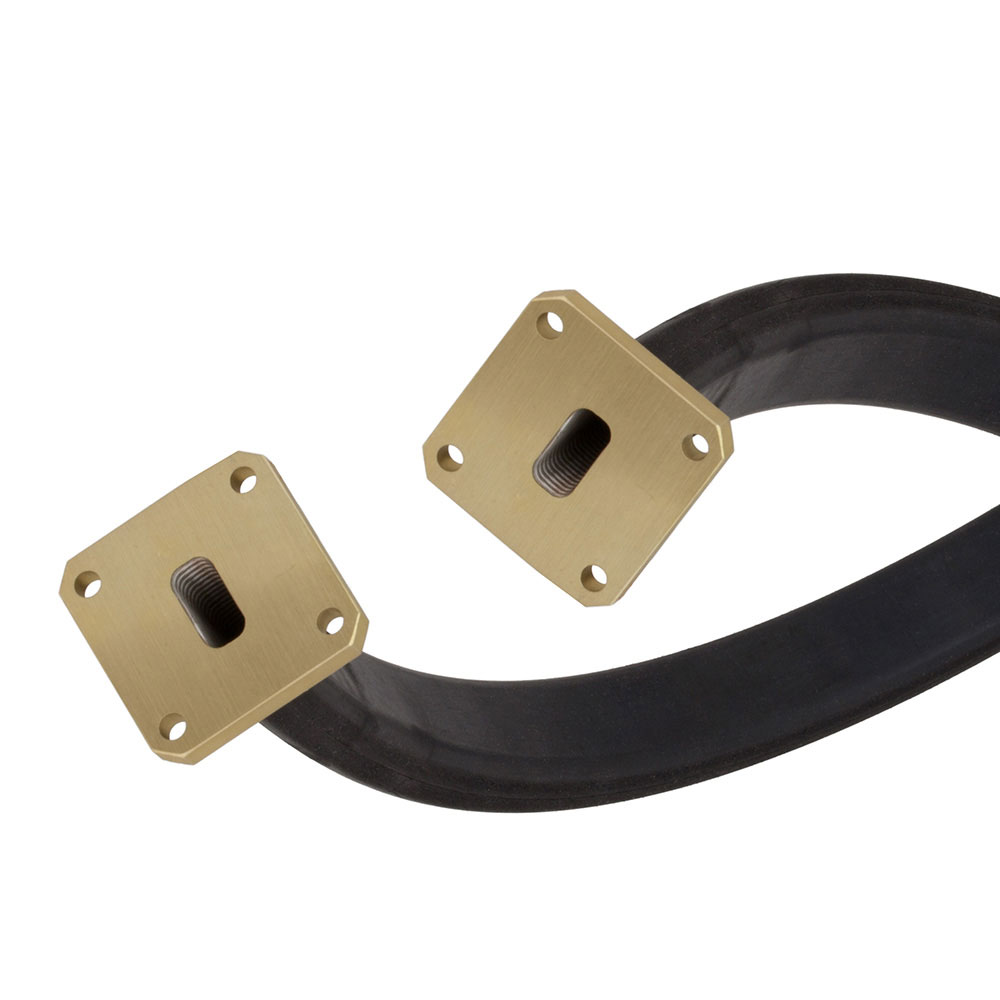 WR-51 Twistable Flexible Waveguide in 12 Inch Using Square Cover Flange With a 15 GHz to 22 GHz Frequency Range