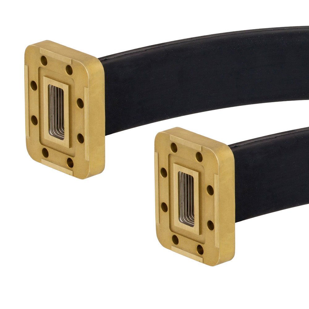 WR-90 Seamless Flexible Waveguide in 12 Inch Using CPR-90G Flange With a 8.2 GHz to 12.4 GHz Frequency Range