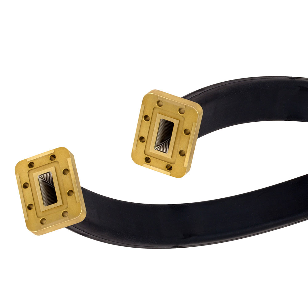 WR-90 Twistable Flexible Waveguide in 24 Inch Using CPR-90G Flange With a 8.2 GHz to 12.4 GHz Frequency Range