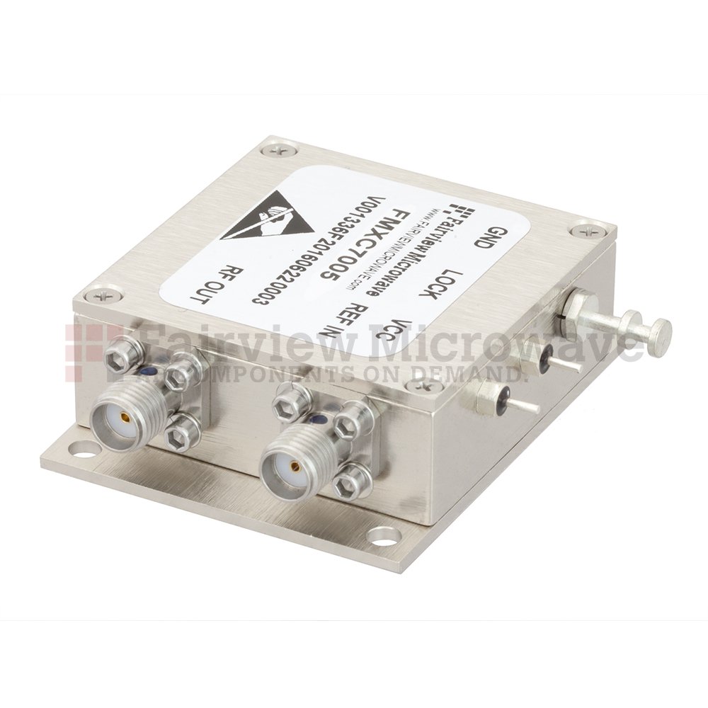 500 MHz Phase Locked Oscillator, 100 MHz External Ref., Phase Noise -110 dBc/Hz and SMA